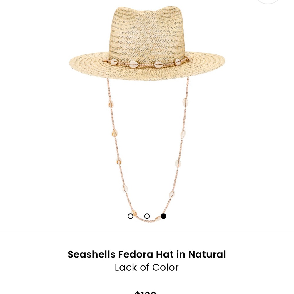 Lack of Color Seashells Fedora Hat